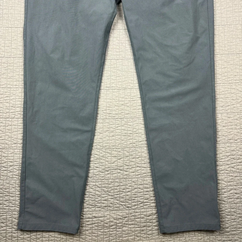 Vuori Meta Pants Men 36x31 Gray Athletic Slim Fit Performance Chino V430